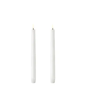 Uyuni Taper candle Dinerkaarsen Nordic White 2,3 x 25 cm set a 2